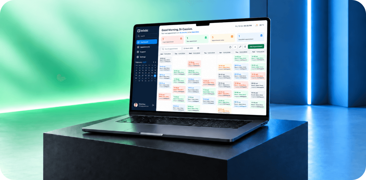 HelloDoc app mockups