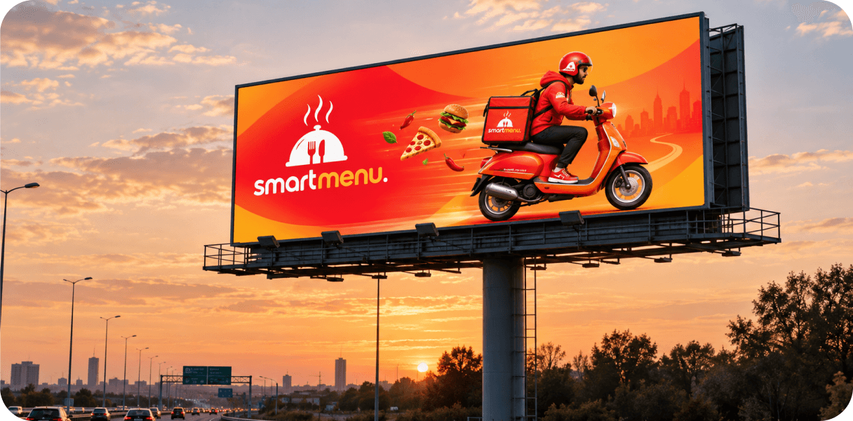 SmartMenu app mockups