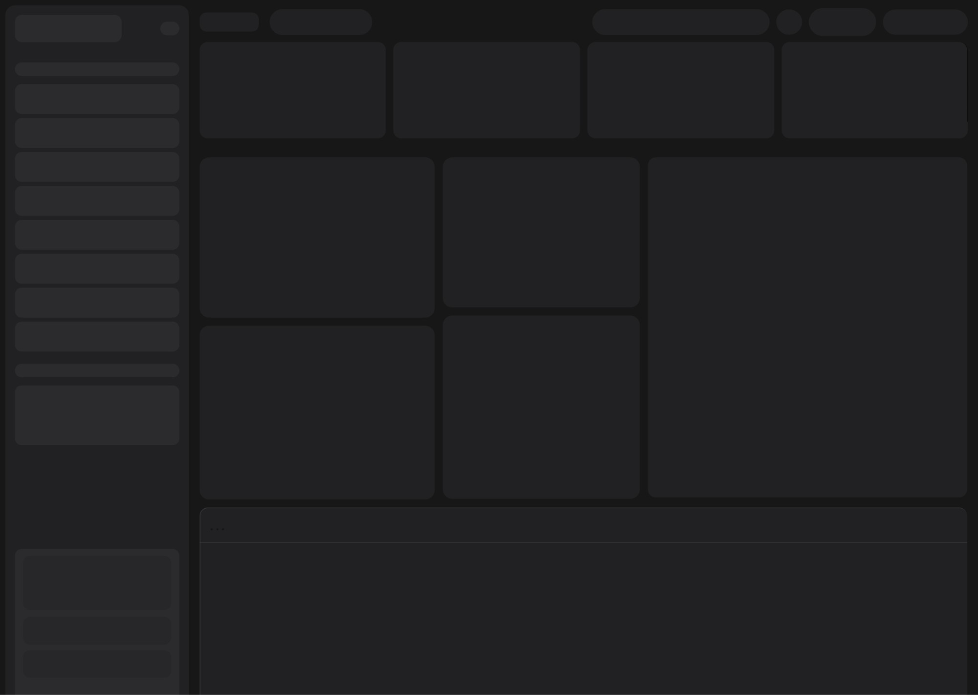 Endpoint Clients dashboard product — annotated wireframe stage